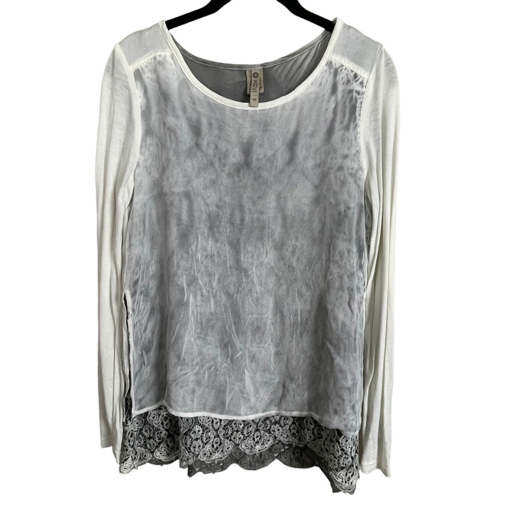 XCVI Layered Tunic XS Artsy Lagenlook Boho Casual Indie Relaxed Goblincore